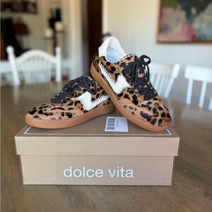 Dolce Vita Notice Stitch Calf Hair Sneaker